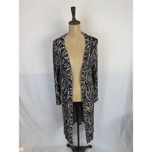 NWT Soya Concept Animal Print Long Lightweight Cozy Cardigan SM #0431